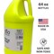 milo Fluorescent Yellow Neon Acrylic Paint | 64 oz Bottle Half Gallon | Glows UV in Black Light | Non-Toxic Made in USA | Bulk Art Paint for Party, Student, Classroom, Artist